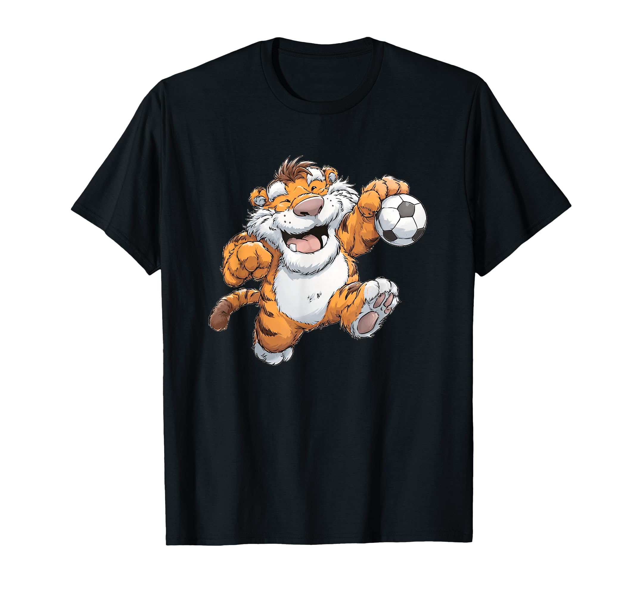 Nice Tiger Loves Soccer Sport And T-Shirt - Casual Everyday Wear Men Women