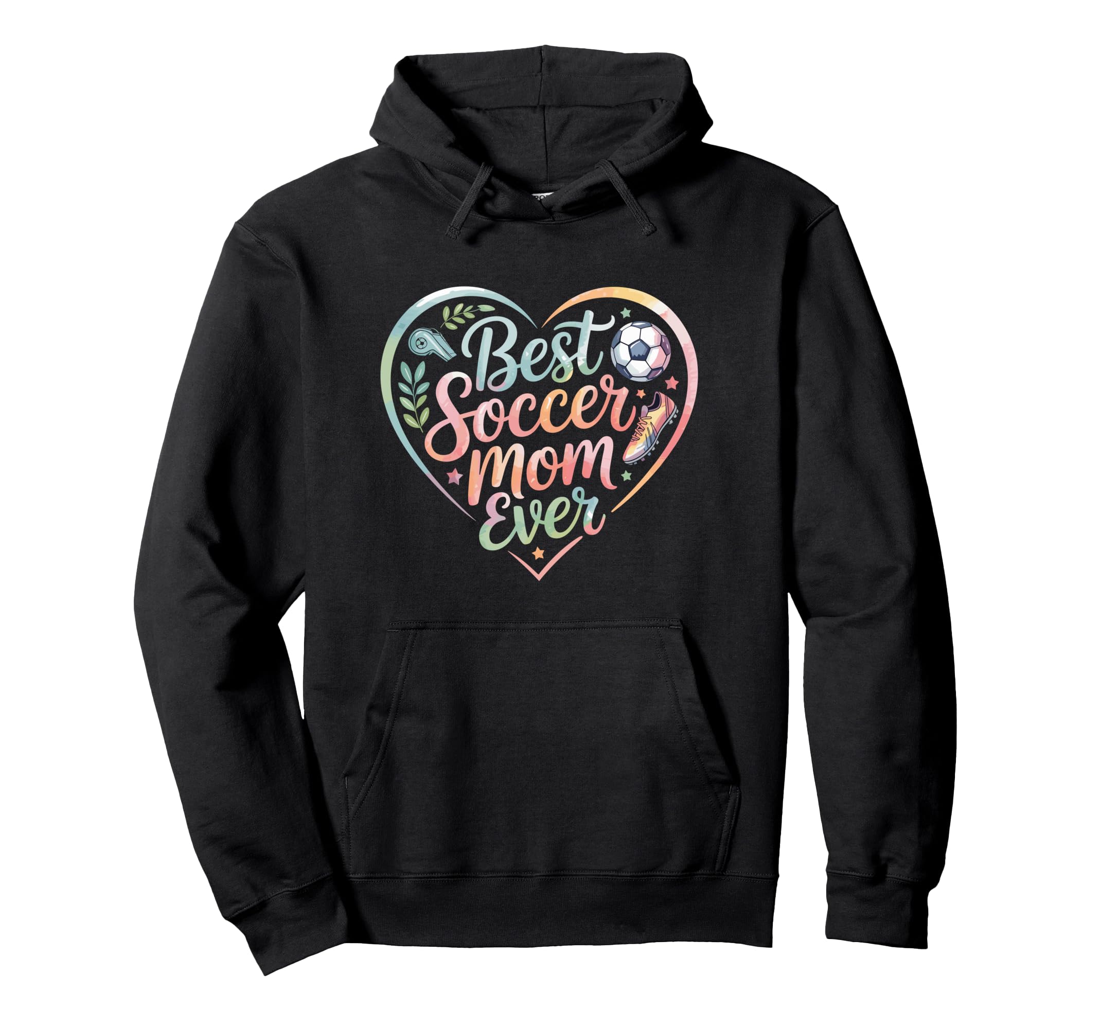 Best Soccer Mom Ever Heart Hoodie - Novelty Apparel Men Women