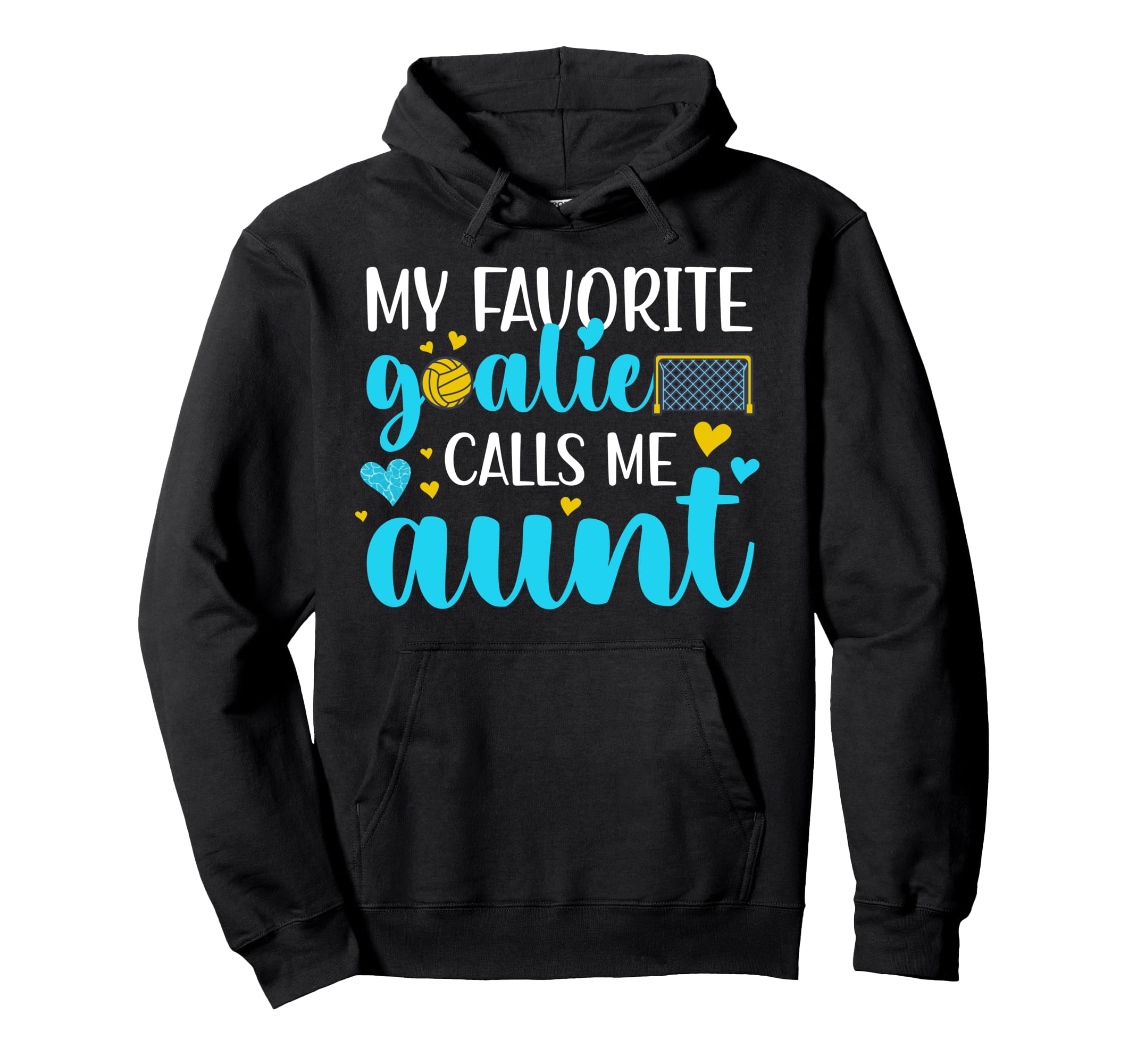 Proud Water Polo Goalie Aunt Water Hoodie - Custom Art Print for Adults