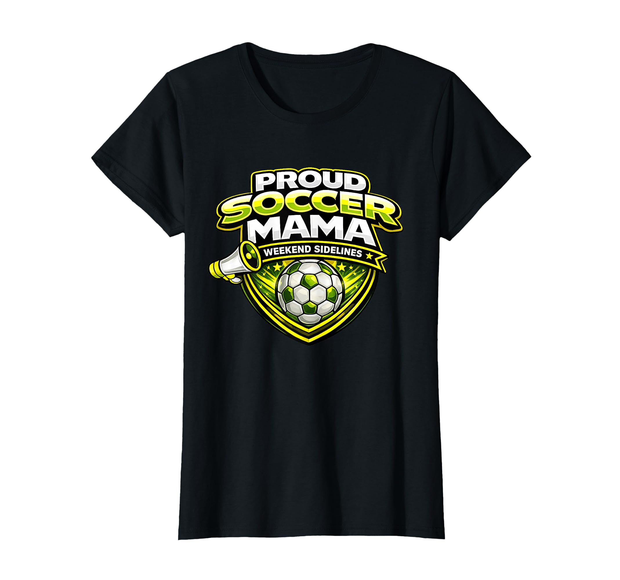 Proud Soccer Mama Funny Weekend T-Shirt - Novelty Apparel Men Women