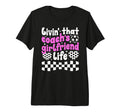 Soccer Coachs Girlfriend Life Soccer T-Shirt - Graphic Print for Adults