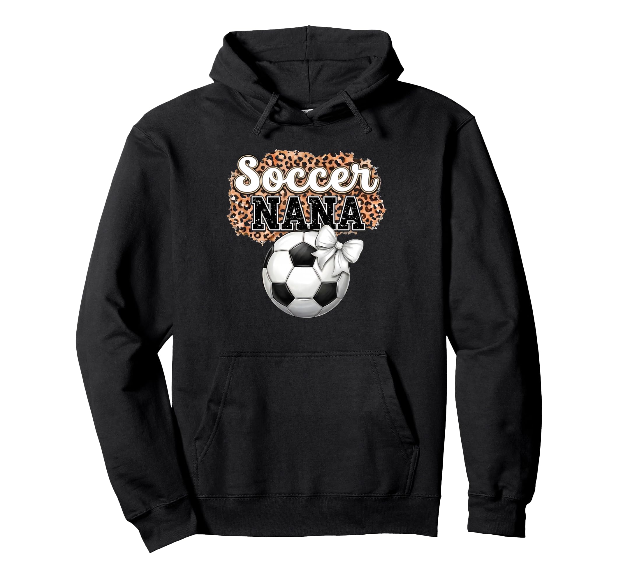 Soccer Nana Mothers Day Bow Grandma Hoodie - Streetwear Style for Adults