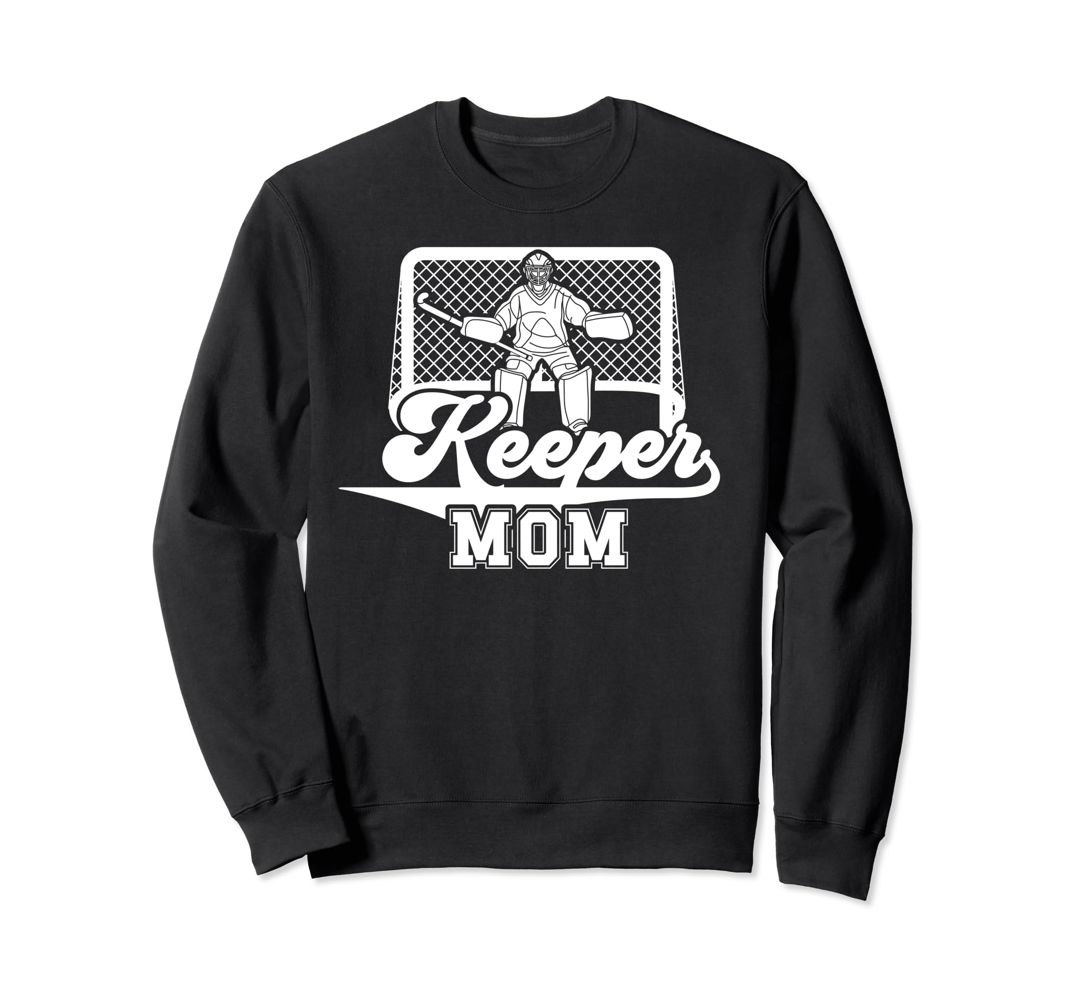 Ice Hockey Keeper Mom Ice Hockey Sweatshirt - Unique Graphic Unisex