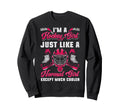 Ice Hockey Goalkeeper Im Hockey Sweatshirt - Minimalist Print Men Women
