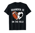 Soccer Grandma Football Heart T-Shirt - Fun Novelty Design Men Women