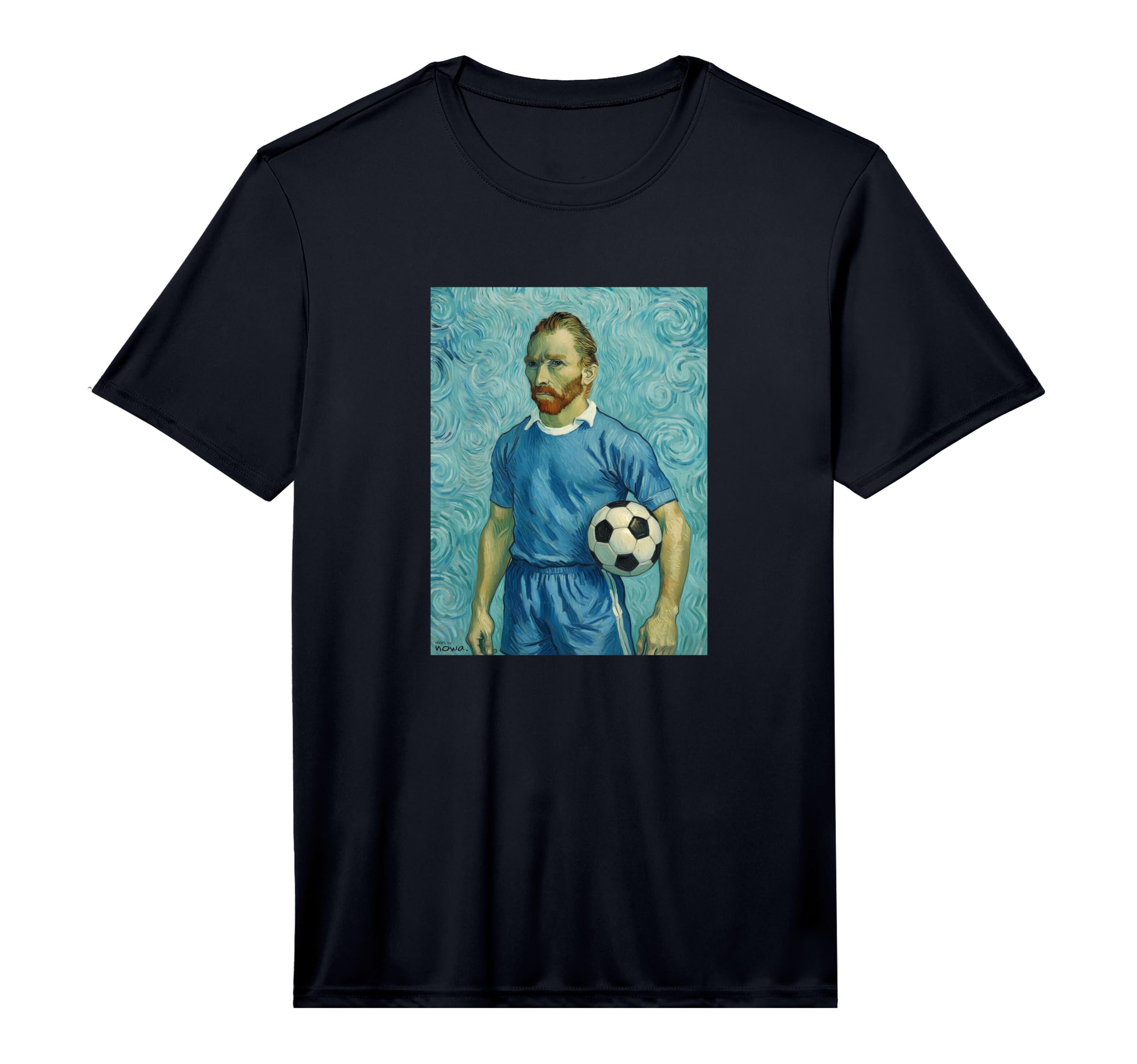 Vincent Shows Football Soccer Love Blue T-Shirt - Unique Graphic Unisex