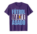 Futbol Mate Asado Argentina Argentinian T-Shirt - Unique Graphic Men Women