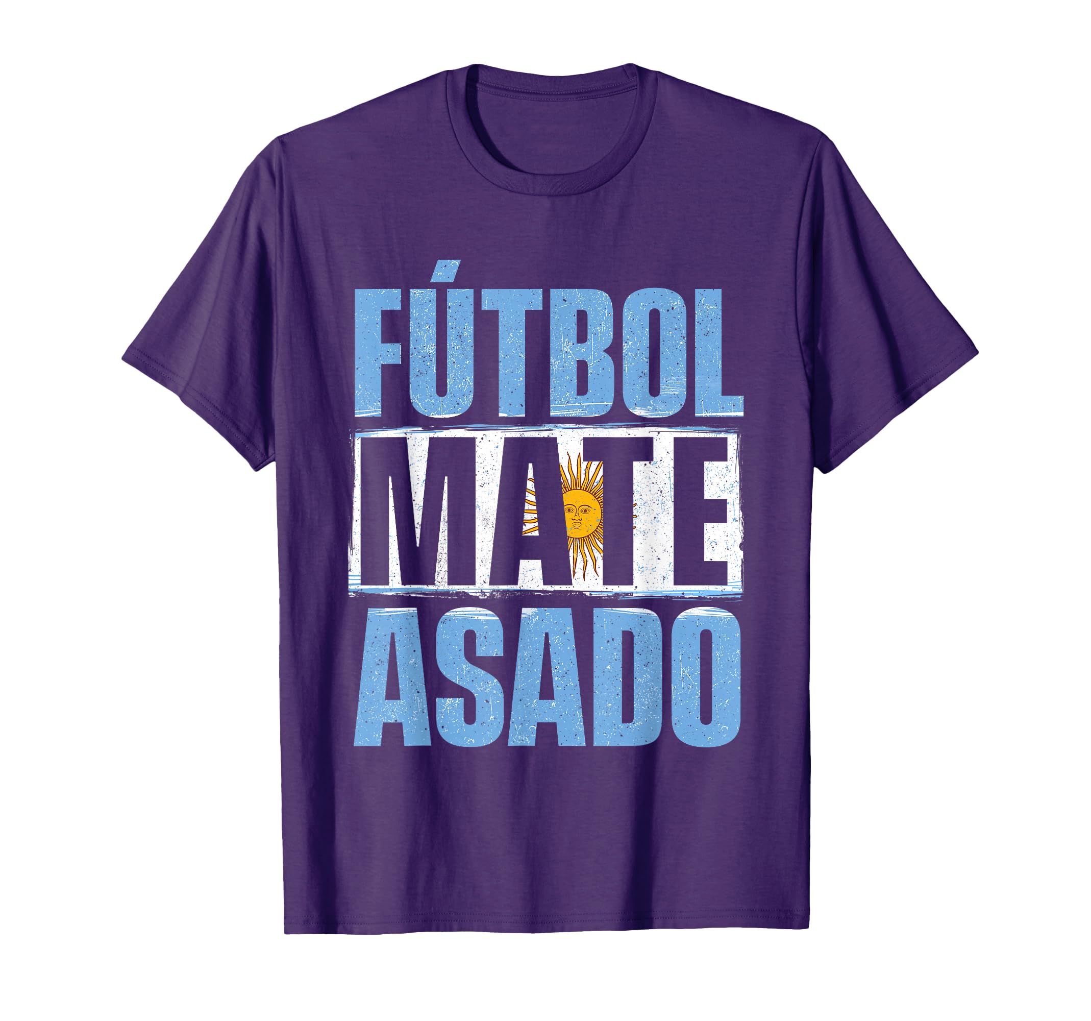 Futbol Mate Asado Argentina Argentinian T-Shirt - Unique Graphic Men Women