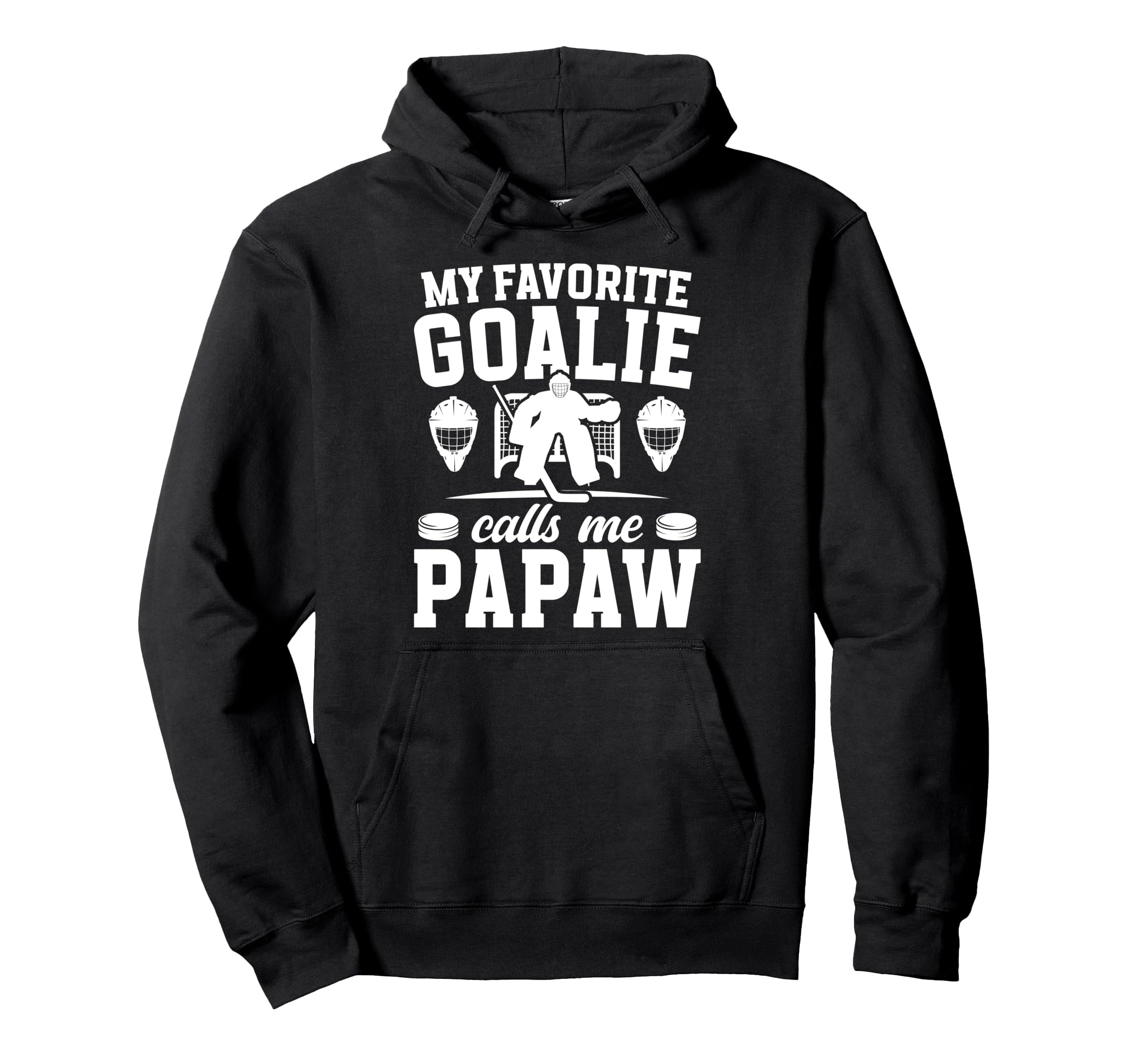 Proud Hockey Goalie Papaw Ice Hockey Hoodie - Custom Art Print Unisex