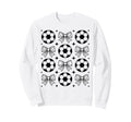 Groovy Soccer Coquette Bow Soccer Sweatshirt - Graphic Print for Adults