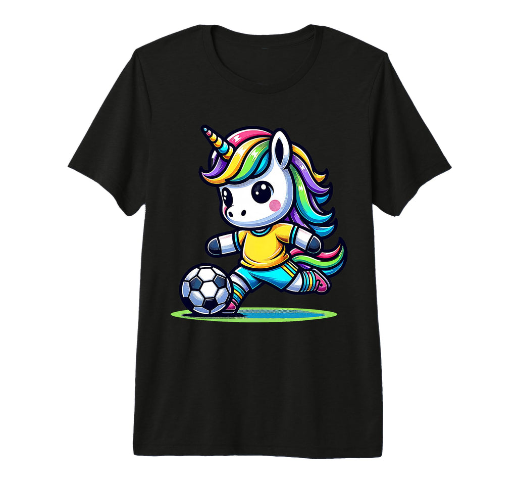 Footballer Unicorn Fans Soccer Team T-Shirt - Unique Graphic Men Women