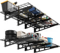 2 Pack 2x6ft Garage Storage Shelving Wall Mounted, 24-inch-by-72-inch 1600 Lbs Heavy Duty Sturdy Storage Shelves, Wall Shelves Folding Storage Garage Organization for Warehouse, Laundry