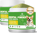 Dog Dental Care Powder - Plaque & Tartar Control with Natural Enzymes, Teeth Cleaning Powder for Dogs with Probiotic, Bad Breath Treatment for Small Medium Large Dogs