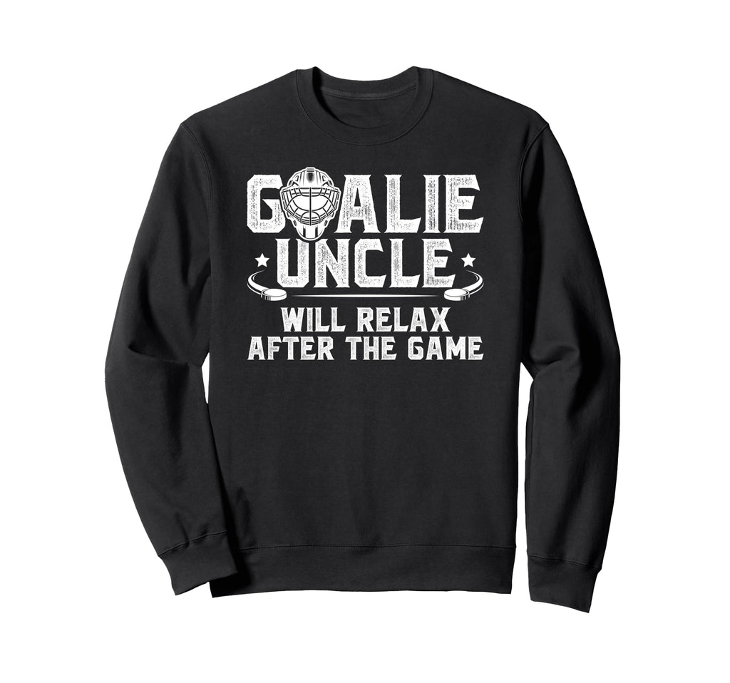 Funny Hockey Goalie Uncle Ice Sweatshirt - Fun Novelty Design Unisex