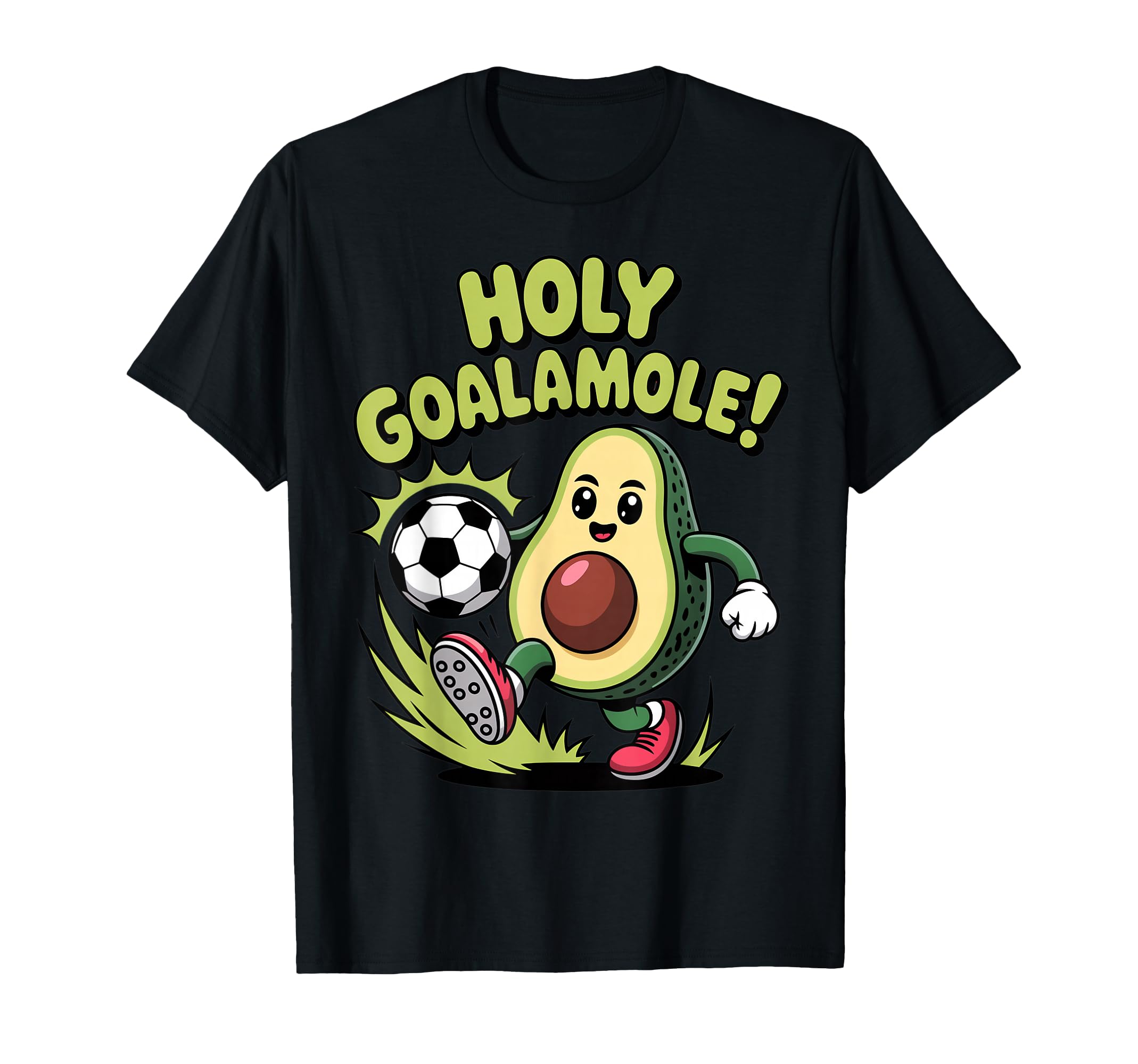 Holy Goalamole Funny Avocado Soccer Player T-Shirt - Trendy Graphic Unisex