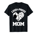 Loud Proud Mom Soccer Volleyball Heart T-Shirt - Graphic Print Men Women