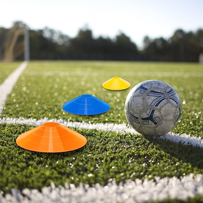 60/120 Pack Agile Soccer Cones with Portable Bags & Brackets,Sports Cones,Cone Sport,Agile Soccer Cones Used for Football Training…