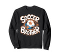 Soccer Brother Sketch Ball Sweatshirt - Aesthetic Graphic for Adults