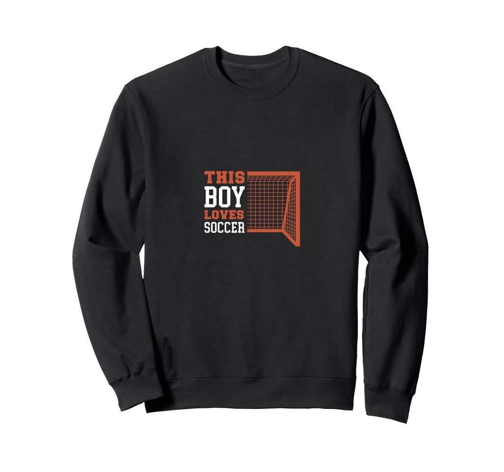 Loves Soccer Funny Sweatshirt - Fun Novelty Design Men Women