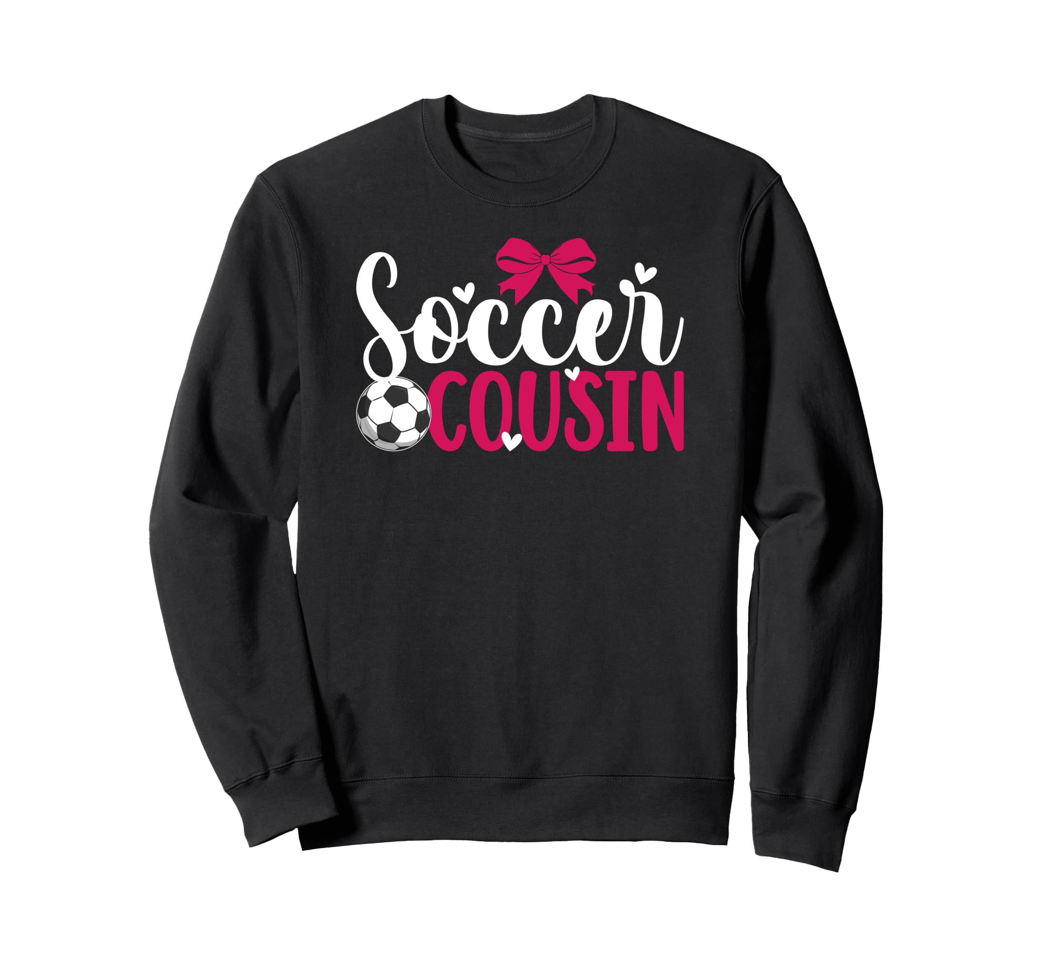 Soccer Cousin Soccer Player Sweatshirt - Minimalist Print for Adults