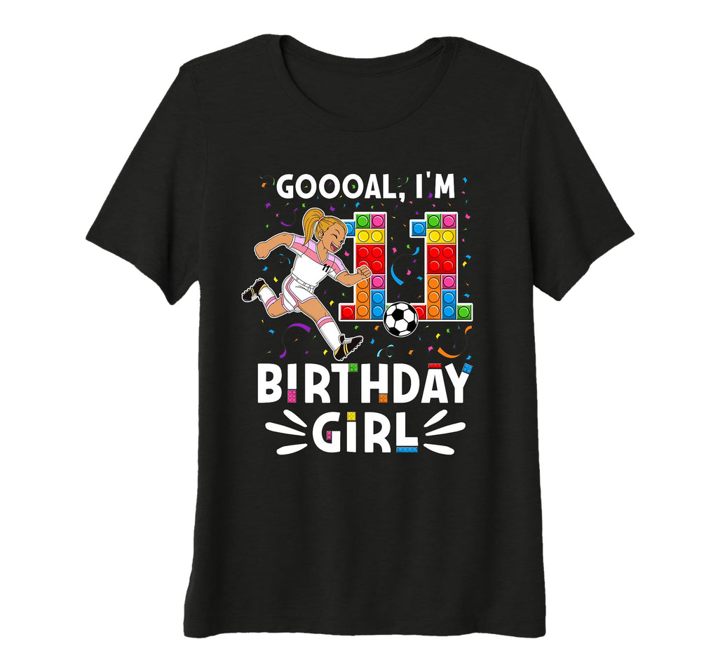 Goooal Im 11 I Building Blocks I 11Th T-Shirt - Graphic Print Men Women
