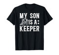 Ice Hockey Keeper Dad Hockey Goalie Father T-Shirt - Graphic Print Unisex