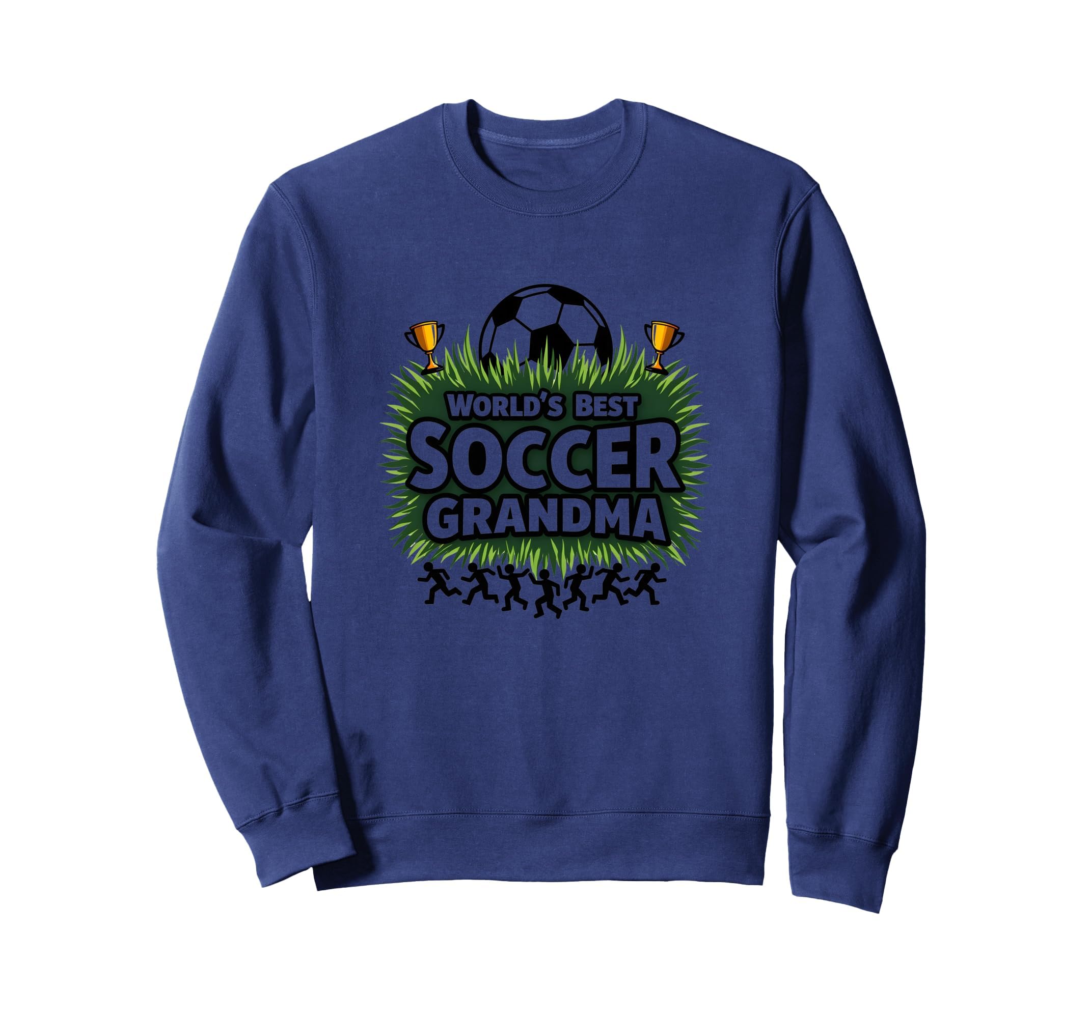 Worlds Best Soccer Grandma Sweatshirt - Aesthetic Graphic for Adults