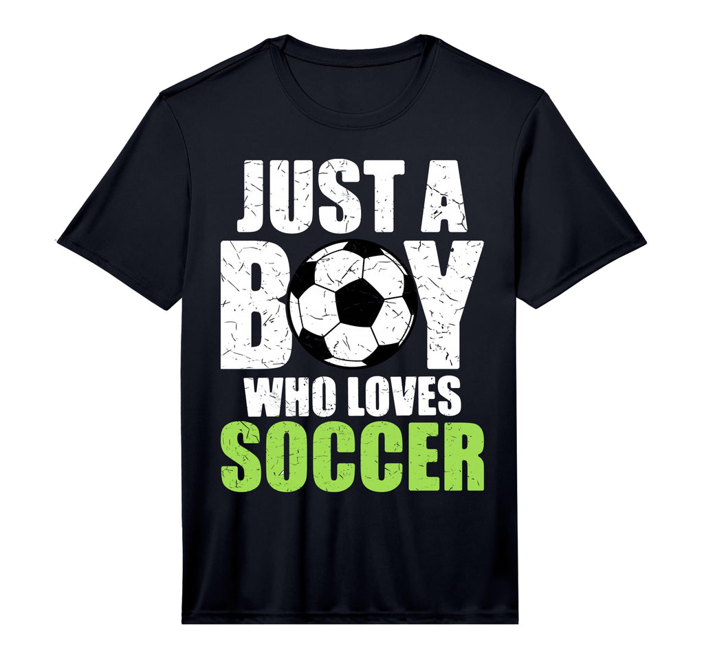 Just Who Loves Soccer Player Striker T-Shirt - Casual Everyday Wear Unisex