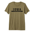 Iowa Soccer Black Text Tri Blend T-Shirt - Trendy Graphic Unisex