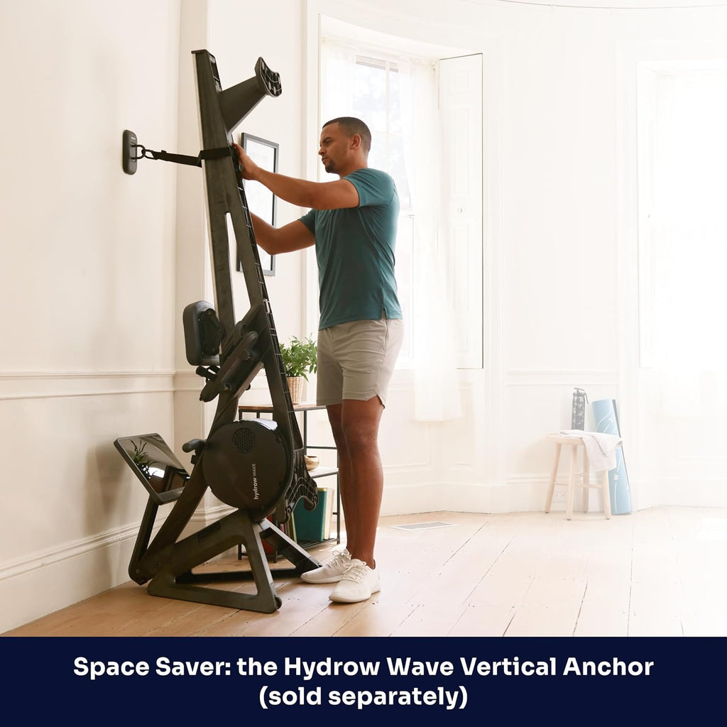 Wave Rowing Machine with 16" HD Touchscreen & Speakers - Foldable | Live Home Workouts, Subscription Required