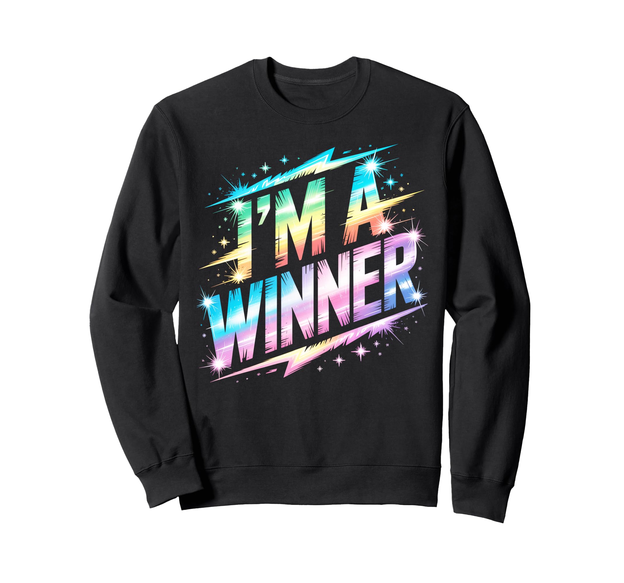 Im Winner Motivational Field Day Sweatshirt - Graphic Print Men Women