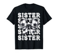 Coquette Soccer Sister Matching Family T-Shirt - Unique Graphic for Adults