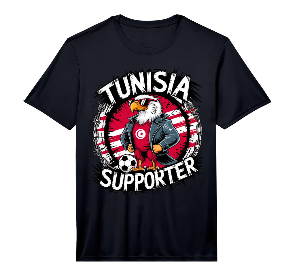Tunisian Flag Football Fans Tunisian T-Shirt - Novelty Apparel Men Women