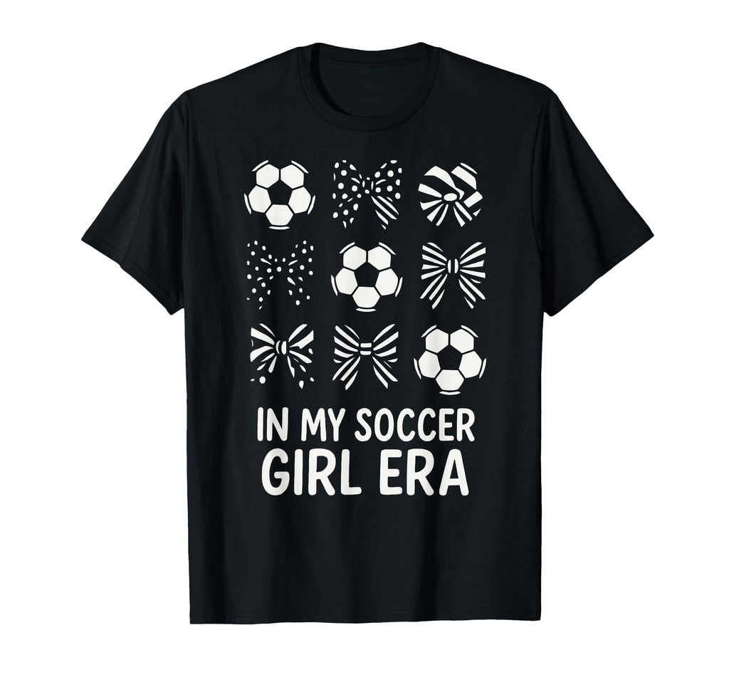 My Soccer Era Soccer Balls And Bows T-Shirt - Aesthetic Graphic Men Women