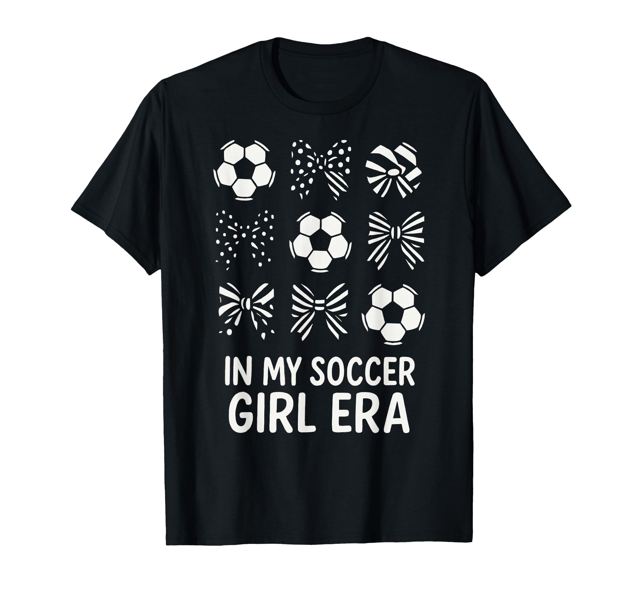 My Soccer Era Soccer Balls And Bows T-Shirt - Aesthetic Graphic Men Women