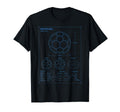 Soccer Ball Blueprint T-Shirt - Casual Everyday Wear Men Women