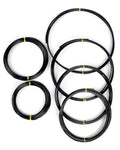 Bonsai Wire, 6 Sizes of 1mm, 1.5mm, 2mm, 2.5mm, 3mm, 4mm Black Aluminum Wire, Total 152 Feet Bonsai Tool Kit, 300 Grams Bonsai Tree Wire for Bonzai Trees Indoor by MoHern