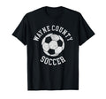 Wayne County Soccer Distressed 90S T-Shirt - Unique Graphic Unisex