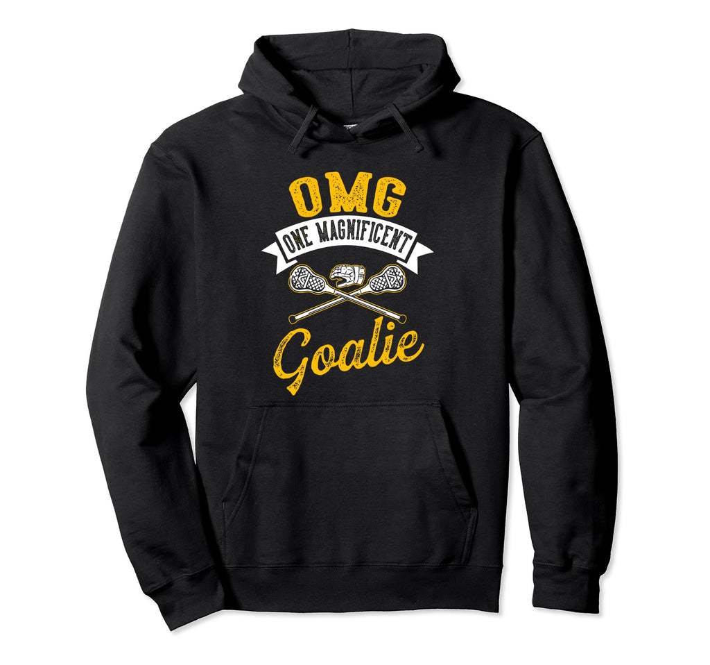 Funny Goalkeeper Lacrosse Lax Goalie Hoodie - Graphic Print Unisex