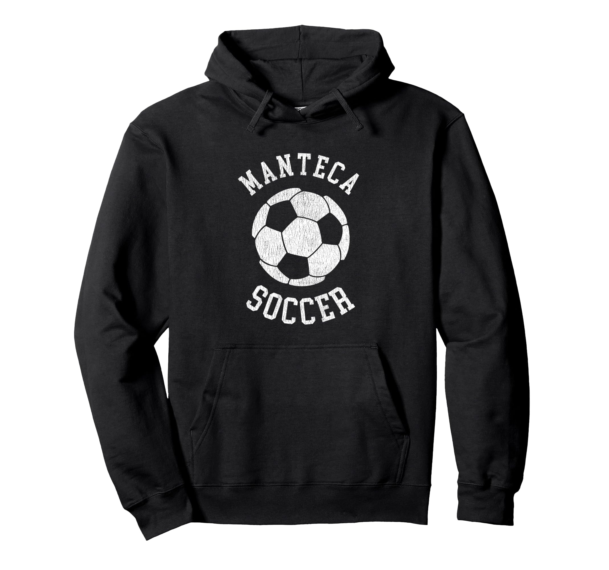Manteca Soccer Distressed 90S Hoodie - Graphic Print for Adults
