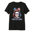 Patriotic Soccer Mom American Flag T-Shirt - Fun Novelty Design for Adults