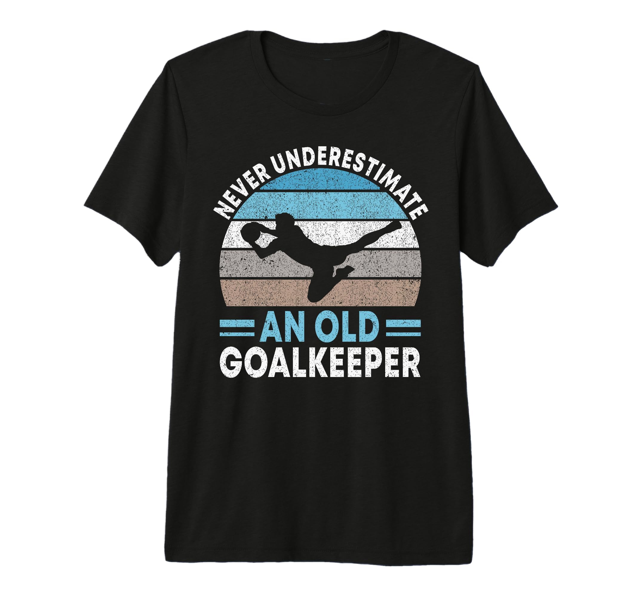 Goalkeeper And Mens Tri Blend T-Shirt - Graphic Print for Adults