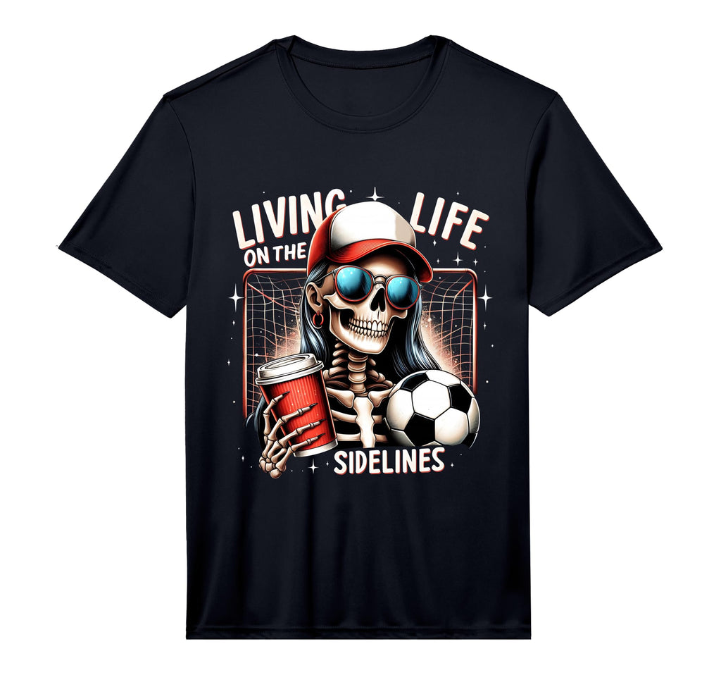 Soccer Mama Mom Life Sidelines T-Shirt - Minimalist Print for Adults