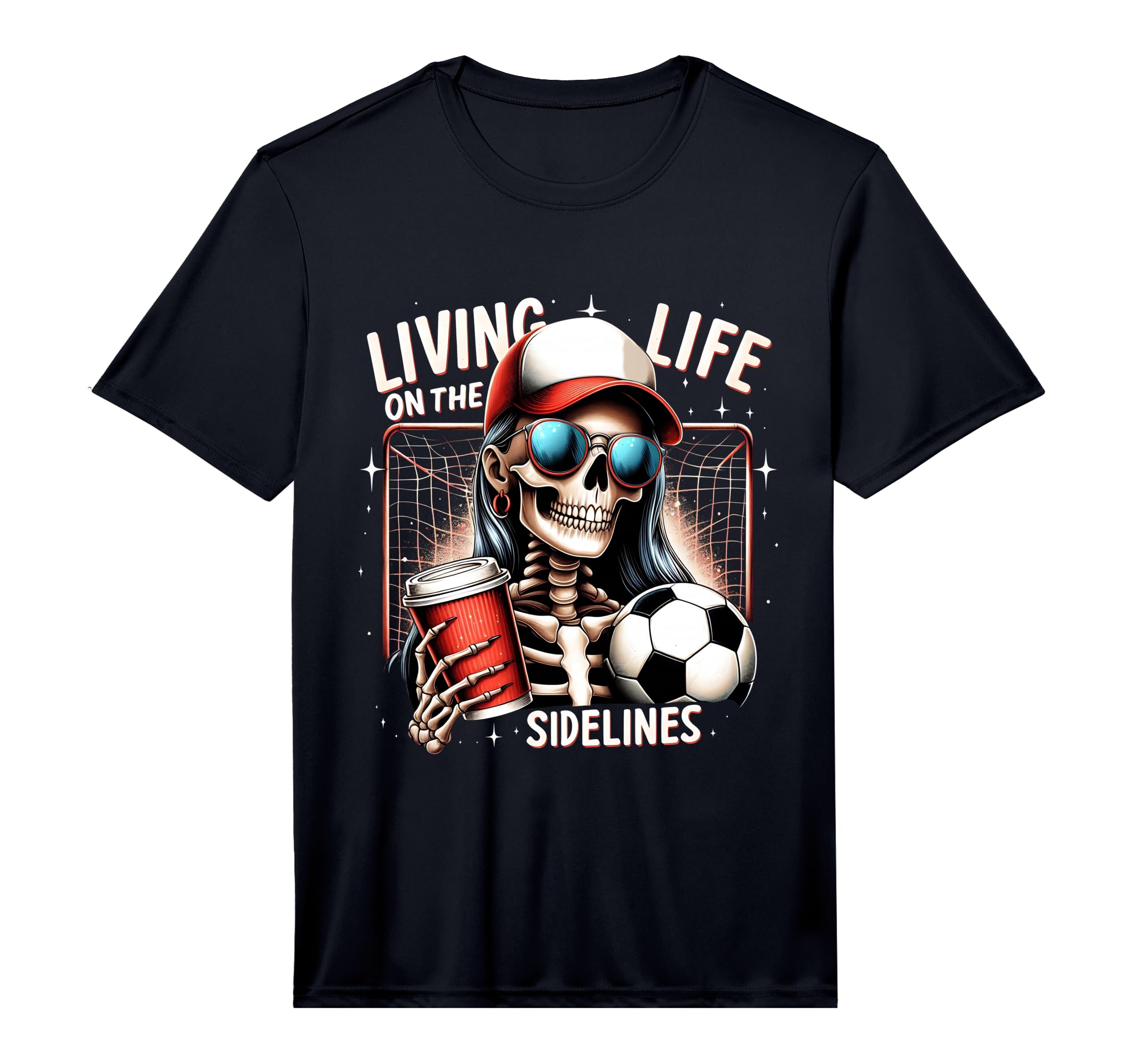 Soccer Mama Mom Life Sidelines T-Shirt - Minimalist Print for Adults