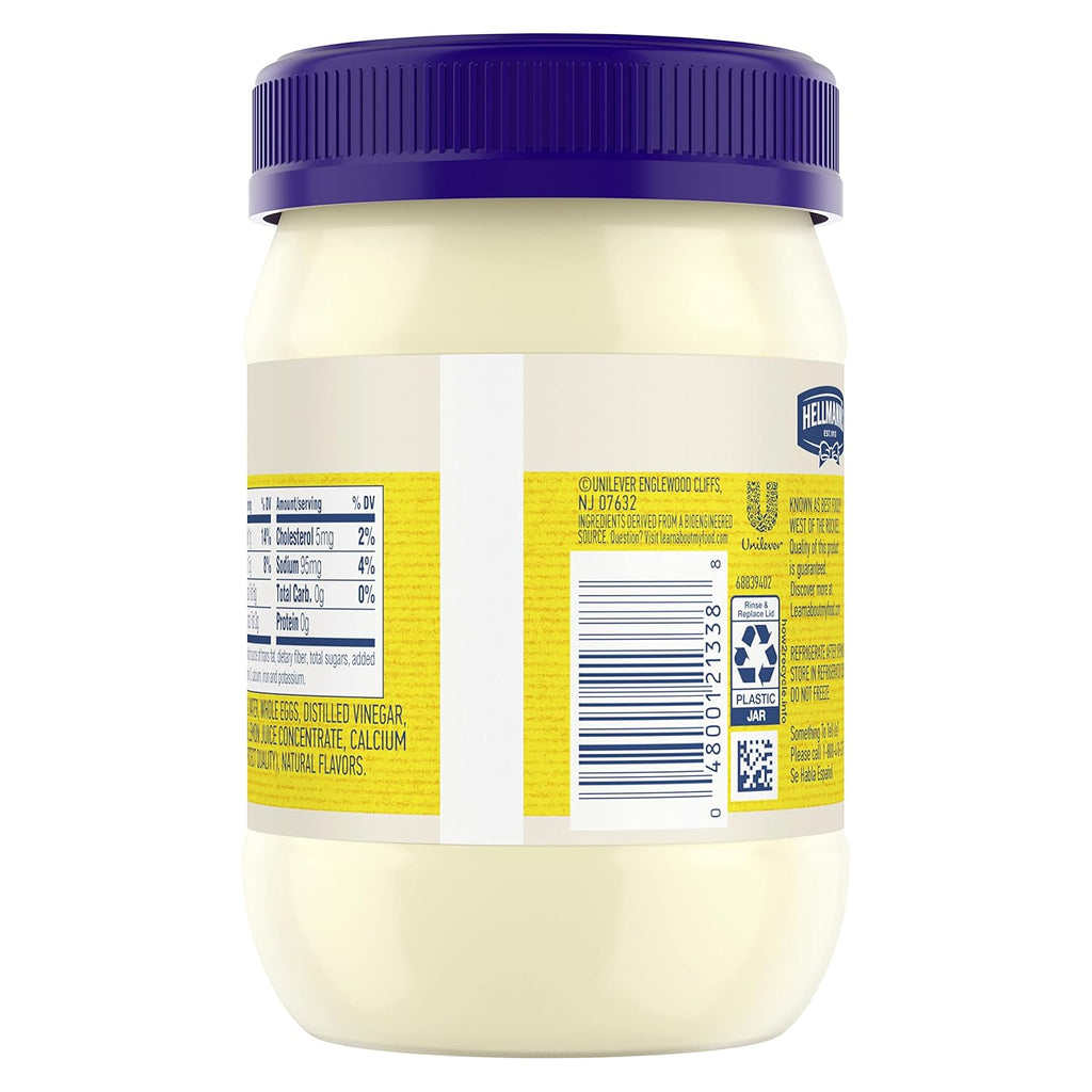 Hellmann's Real Mayonnaise 15 oz (Case of 12) – Gluten-Free with Cage-Free Eggs