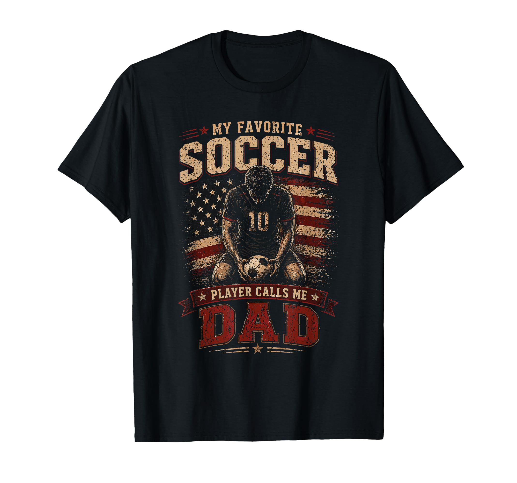 My Favorite Soccer Player Calls Me T-Shirt - Fun Novelty Design Men Women