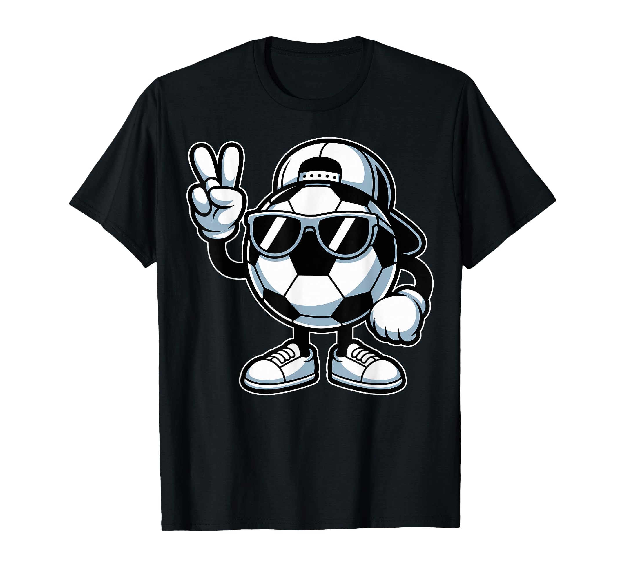 Soccer Ball Sunglasses Funny Soccer T-Shirt - Fun Novelty Design Unisex