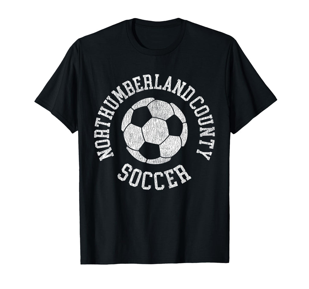 Northumberland County Soccer Distressed T-Shirt - Trendy Graphic Men Women