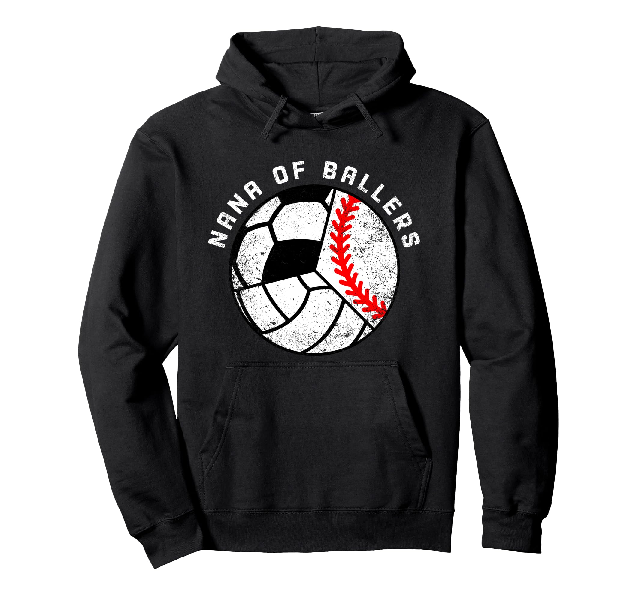 Nana Ballers Funny Baseball Volleyball Hoodie - Unique Graphic for Adults
