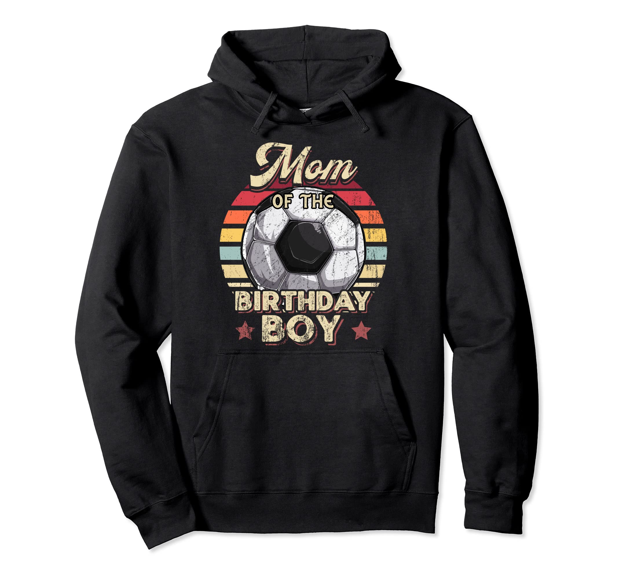 Mom Birthday Soccer Birthday Party Hoodie - Trendy Graphic Unisex